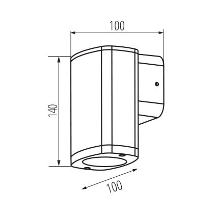 Уличный настенный светильник ZEVI 1xGU10/10W/230V IP54 антрацит