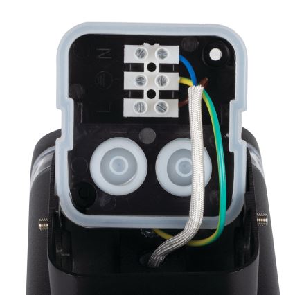 Вуличний настінний світильник ZEVI 1xGU10/10W/230V IP54 чорний