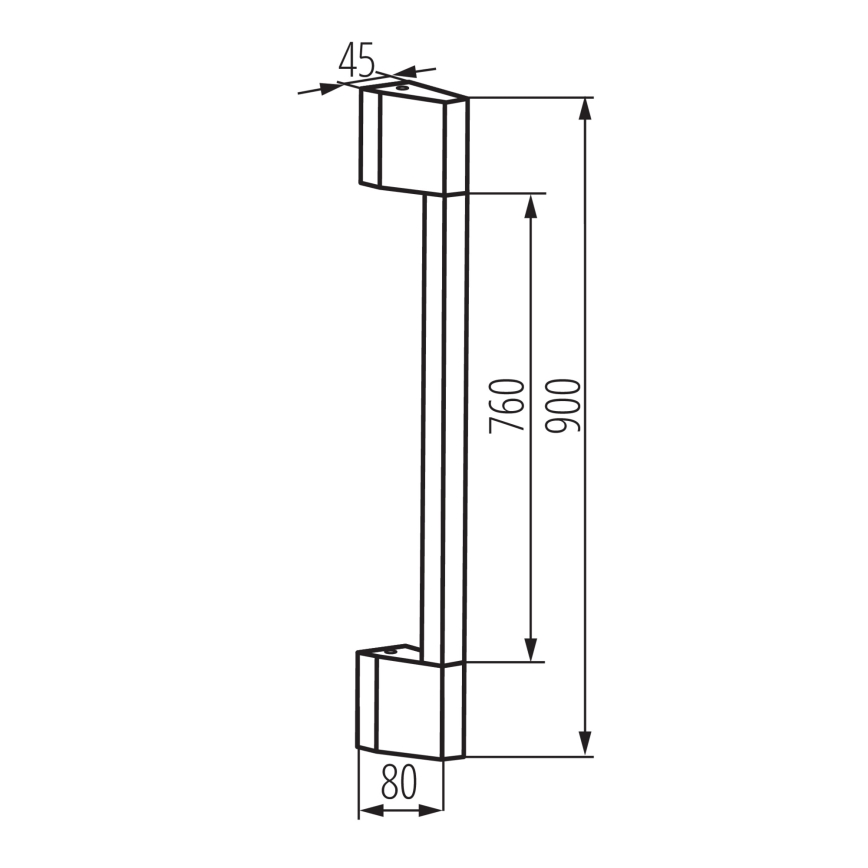 Уличный светодиодный настенный светильник YALTE LED/8W/230V 3000K IP54 черный