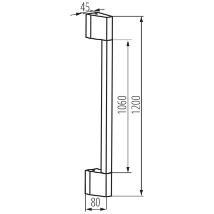 Уличный светодиодный настенный светильник YALTE LED/11W/230V 4000K IP54 черный