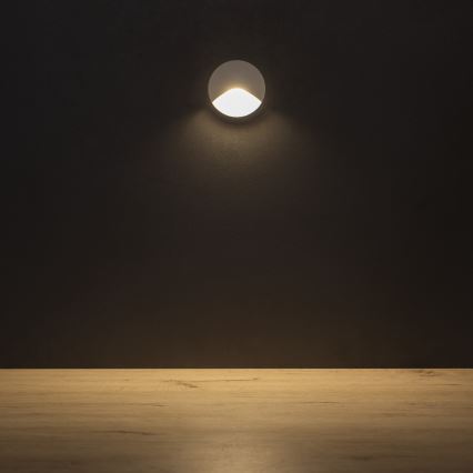 LED сходовий світильник EXIN LED/2,5W/230V 3000K IP65 білий круглий