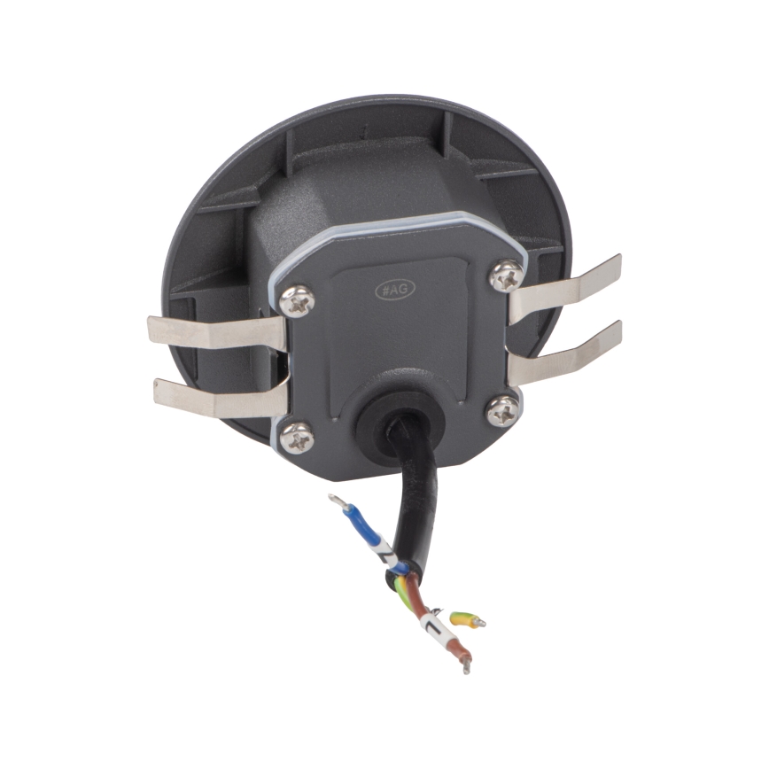 LED-лестничный светильник с датчиком движения и датчиком сумерек EXIN LED/2,5W/230V 3000K IP65, антрацитовый, круглый