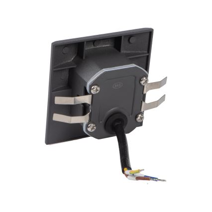 LED-лестничный светильник EXIN, 2,5 Вт/230 В, 4000 К, IP65, антрацитовый, квадратный