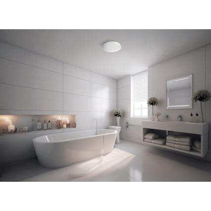 LED стельовий світильник для ванної кімнати ENELO LED/17W/230V діам. 32 см IP44