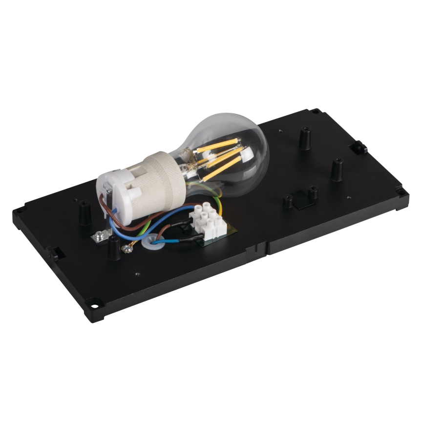 Зовнішній настінний світильник LERTO 1xE27/15W/230V IP54 чорний