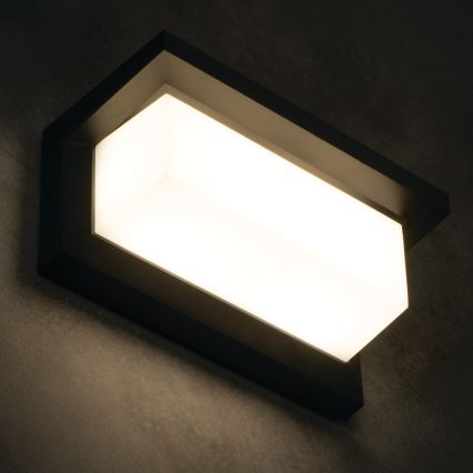 LED Уличный настенный светильник LERTO LED/12W/230V IP54 чёрный