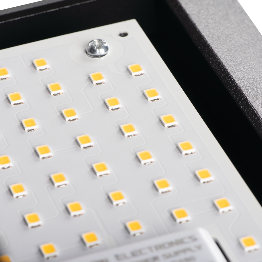 LED Уличный настенный светильник LERTO LED/12W/230V IP54 чёрный