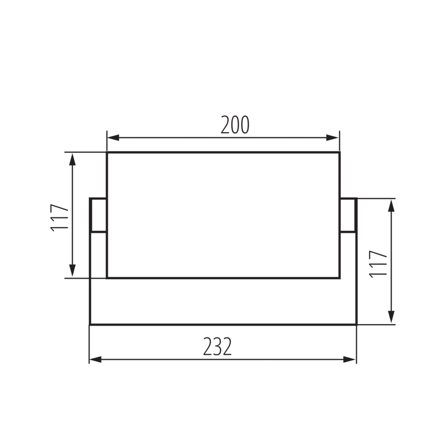 LED Наружный настенный светильник XERTO LED/20W/230V 3000/4000/6500K IP65 черный