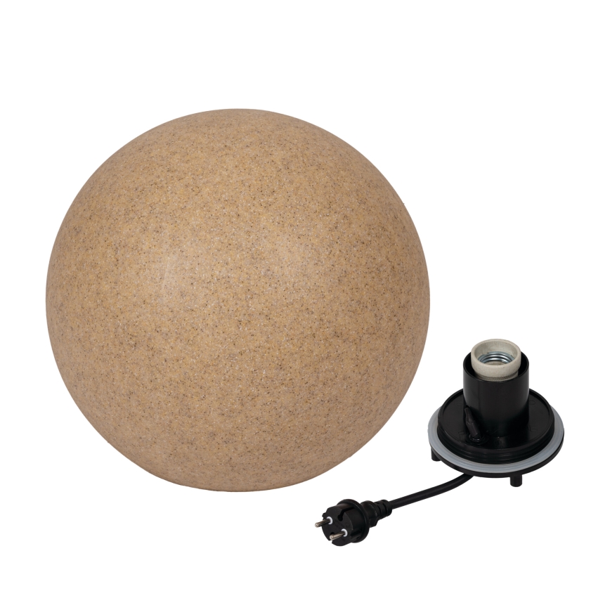 Уличный светильник STONO 1xE27/20W/230V, диаметр 40 см, IP65, бежевый