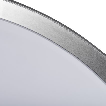Диммируемый LED потолочный светильник LIXAN LED/47W/230V 3000-6500K диаметр 38,6 cm белый/серебристый + пульт дистанционного управления