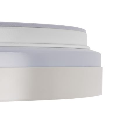 Диммируемый LED потолочный светильник LIXAN LED/47W/230V 3000-6500K диаметр 38,6 cm белый/серебристый + пульт дистанционного управления