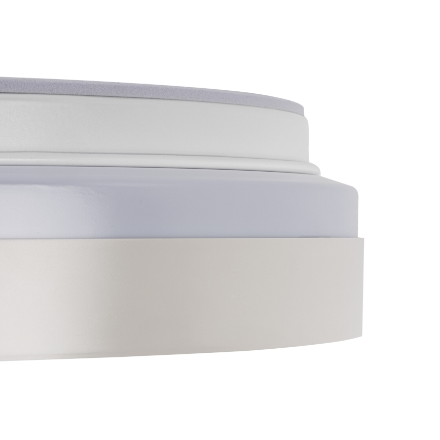Диммируемый LED потолочный светильник LIXAN LED/47W/230V 3000-6500K диаметр 38,6 cm белый/серебристый + пульт дистанционного управления