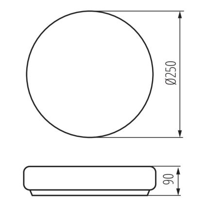 Потолочный светильник для ванной комнаты PERAZ 1xE27/15W/230V ⌀ 25 см IP44