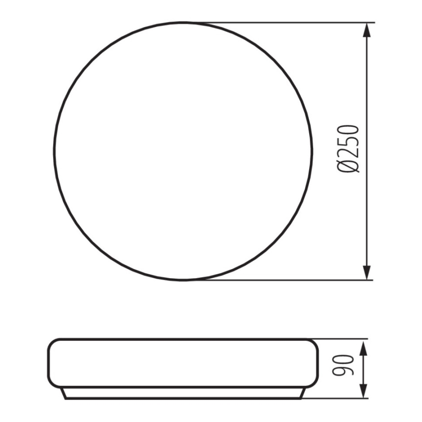Потолочный светильник для ванной комнаты PERAZ 1xE27/15W/230V ⌀ 25 см IP44