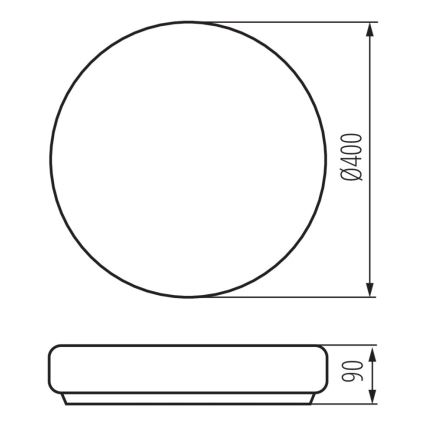 Потолочный светильник для ванной комнаты PERAZ 2xE27/15W/230V ⌀ 40 см IP44