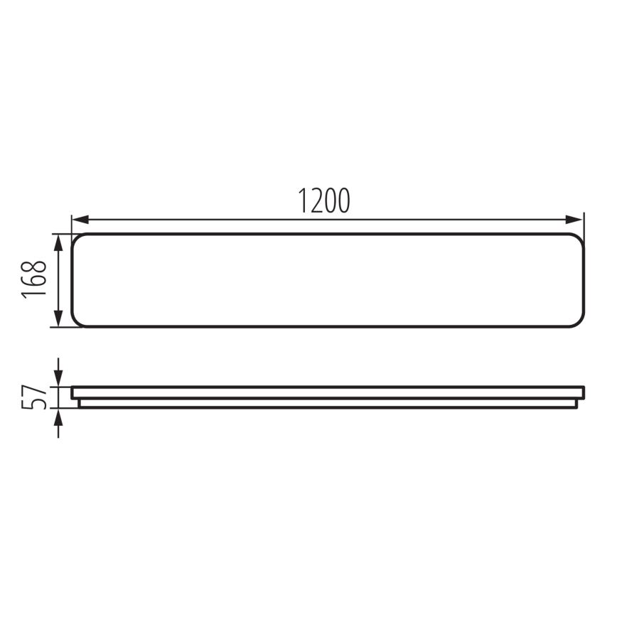 Стельовий LED світильник LINCEA LED/30/38/45W/230V 3000/4000/6500K IK08 IP40