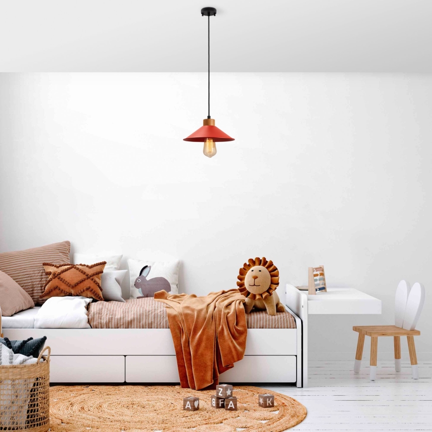 Karma lamp MANAVGAT 1xE27/40W/230V sarkana/brūna