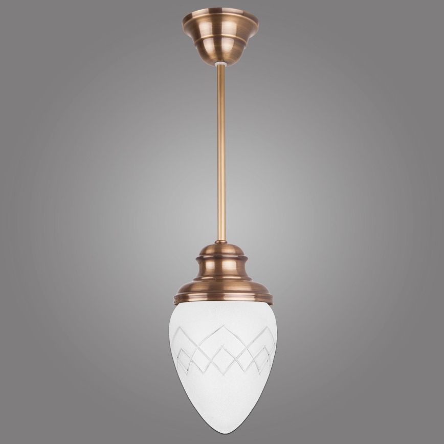 Kemar RI/1/M - Люстра на штанге RINAMA 1xE27/60W/230V латунь