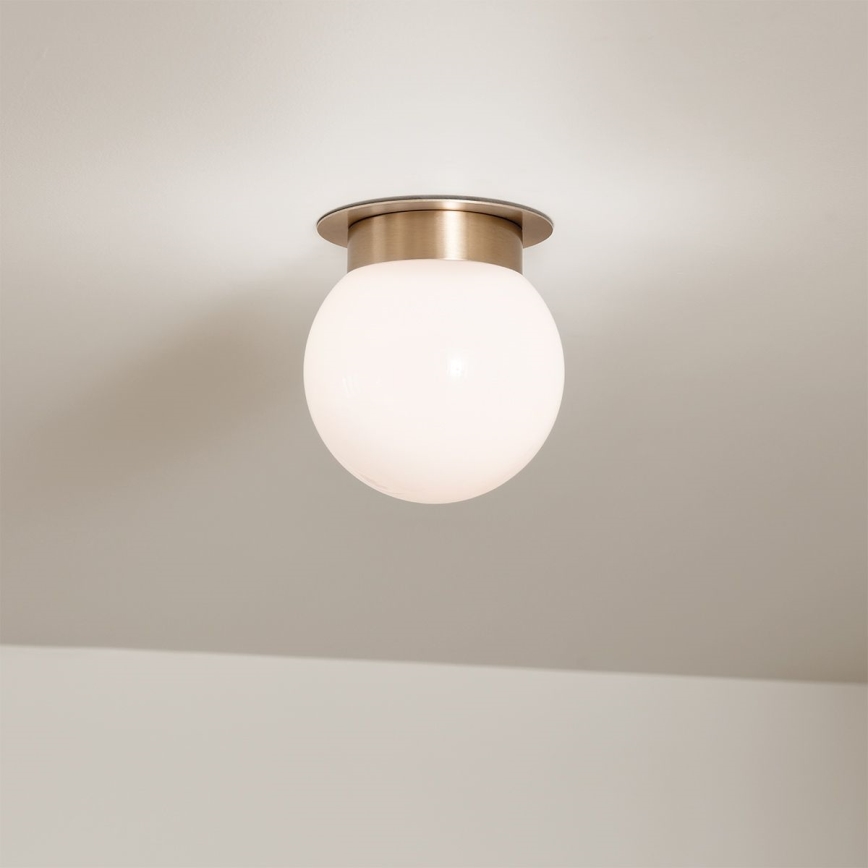 Kichler KL-ALBERS-F-G-CPZ — потолочный светильник ALBERS, 1xE27/40W/230V, диаметр 20,3 см, золотой