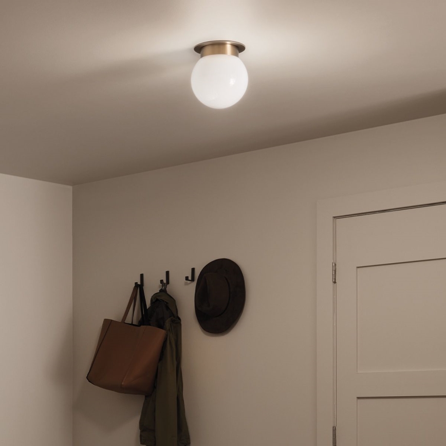 Kichler KL-ALBERS-F-G-CPZ — потолочный светильник ALBERS, 1xE27/40W/230V, диаметр 20,3 см, золотой