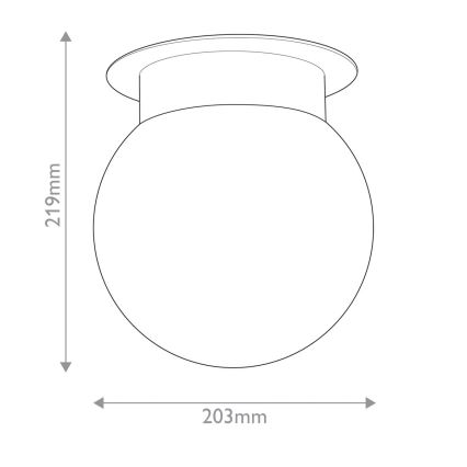 Kichler KL-ALBERS-F-G-CPZ — потолочный светильник ALBERS, 1xE27/40W/230V, диаметр 20,3 см, золотой