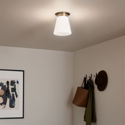Kichler - Стельовий світильник ALBERS 1xE27/40W/230V діаметр 21,6 см бронзовий