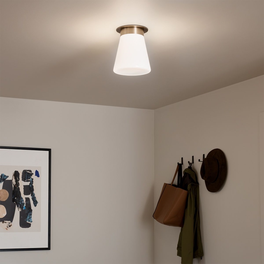Kichler - Стельовий світильник ALBERS 1xE27/40W/230V діаметр 21,6 см бронзовий