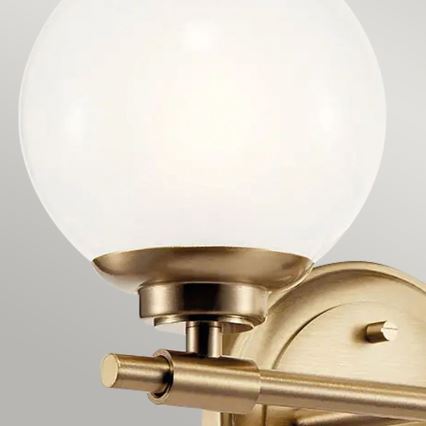 Kichler - LED Настінний світильник для ванної кімнати BENNO 2xG9/3W/230V IP44 латунний