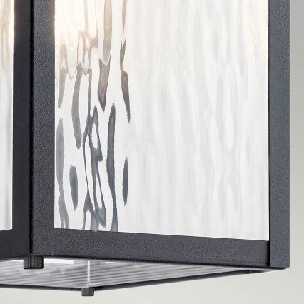 Kichler - Уличный настенный светильник CAPPANNA 1xE27/60W/230V IP44 черный