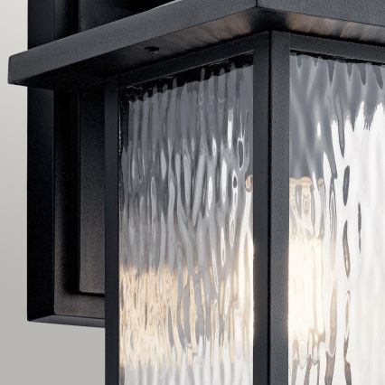 Kichler - Уличный настенный светильник CAPPANNA 1xE27/60W/230V IP44 черный