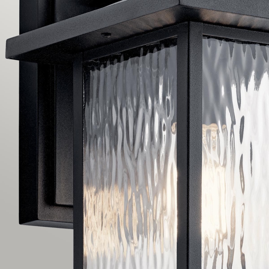 Kichler - Уличный настенный светильник CAPPANNA 1xE27/60W/230V IP44 черный