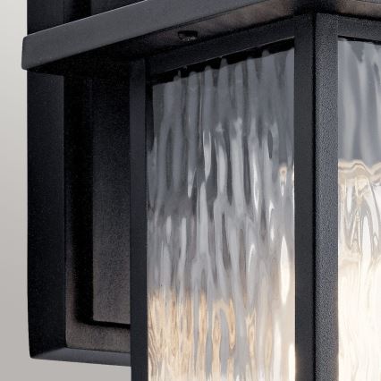 Kichler - Уличный настенный светильник CAPPANNA 1xE27/60W/230V IP44 черный
