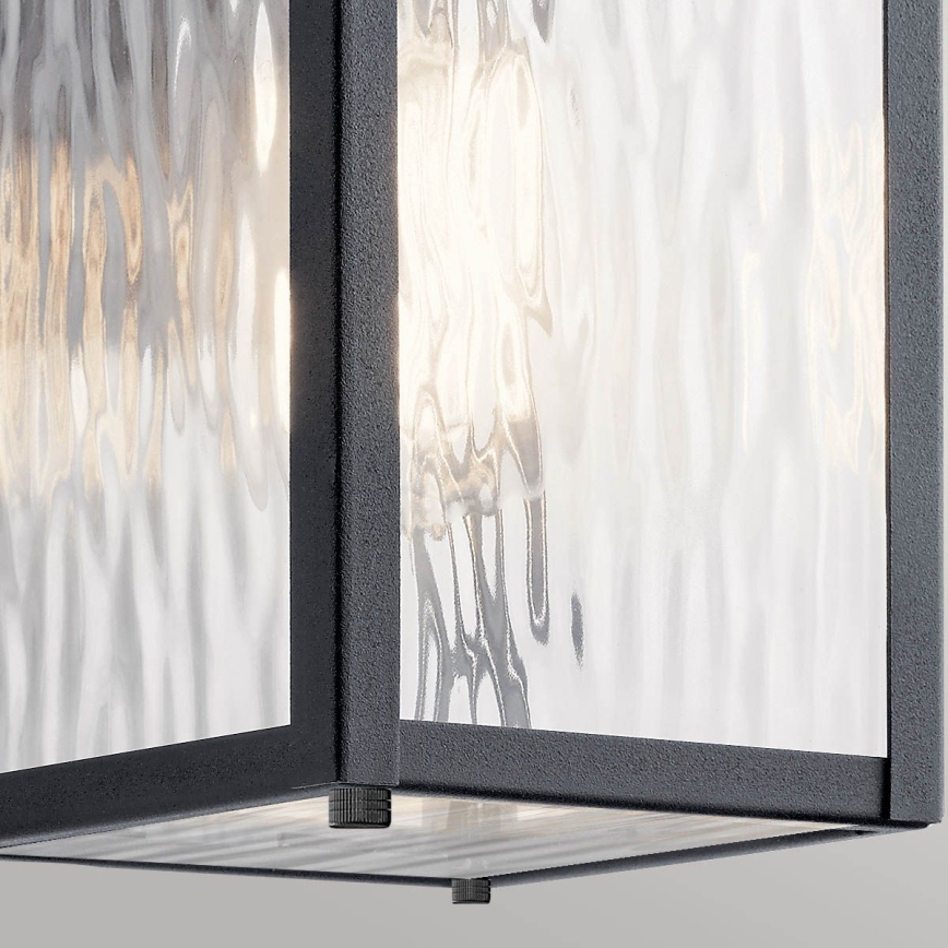 Kichler - Уличный настенный светильник CAPPANNA 1xE27/60W/230V IP44 черный