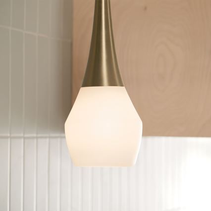 Kichler - Люстра на штанге DEELA 1xE27/60W/230V диаметр 17,8 см латунь