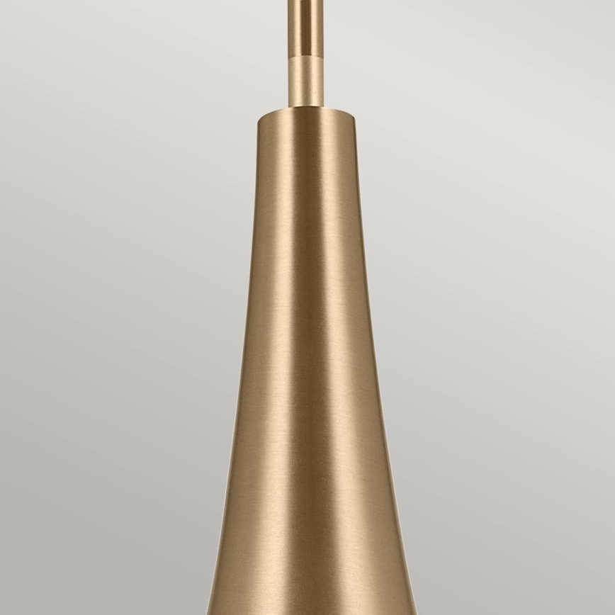 Kichler - Люстра на штанге DEELA 1xE27/60W/230V диаметр 17,8 см латунь