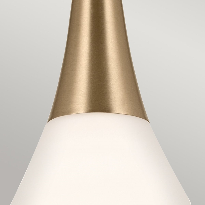 Kichler - Люстра на штанге DEELA 1xE27/60W/230V диаметр 17,8 см латунь