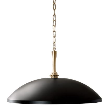 Kichler - Люстра на цепи DELAROSA 1xE27/60W/230V черный/латунь
