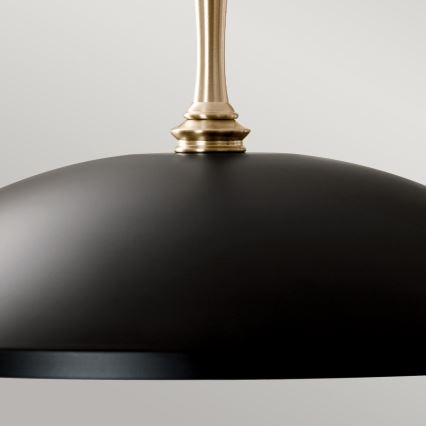 Kichler - Люстра на цепи DELAROSA 1xE27/60W/230V черный/латунь