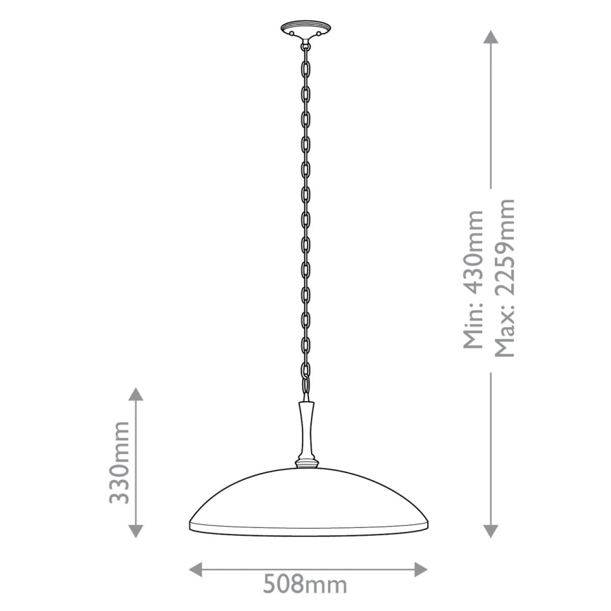 Kichler - Люстра на цепи DELAROSA 1xE27/60W/230V черный/латунь