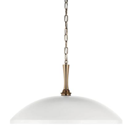 Kichler - Люстра на цепи DELAROSA 1xE27/60W/230V белый/латунь