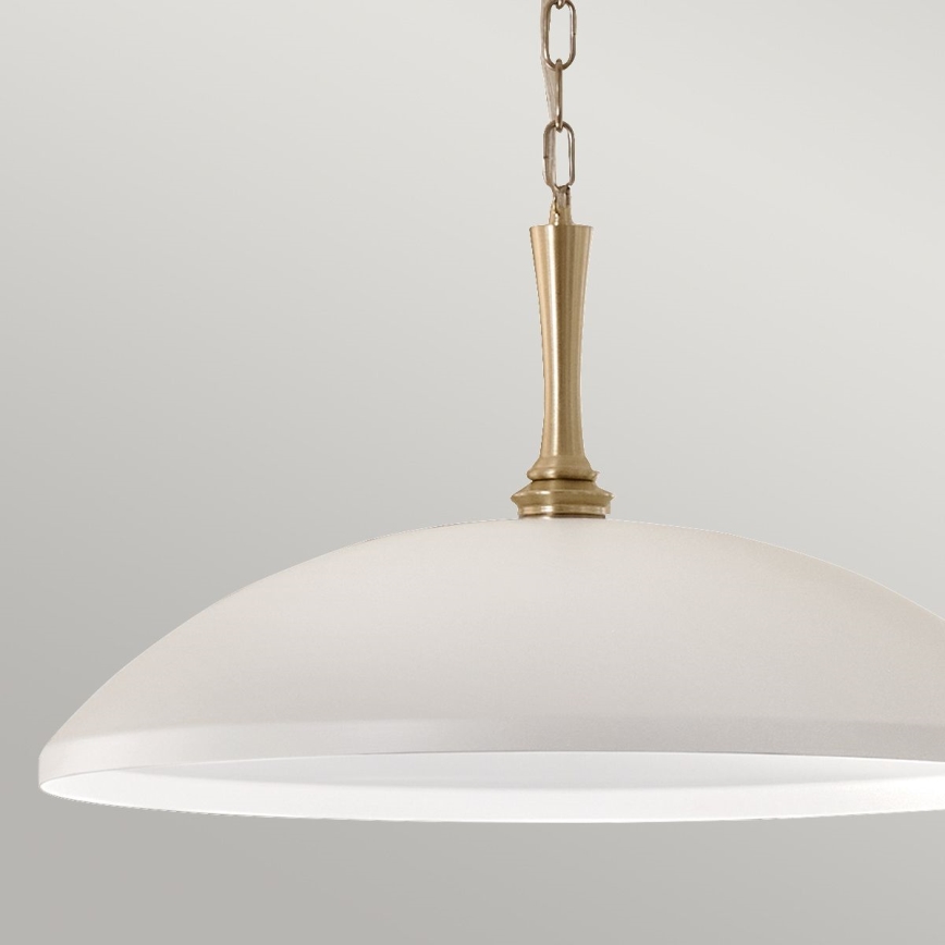 Kichler - Люстра на цепи DELAROSA 1xE27/60W/230V белый/латунь
