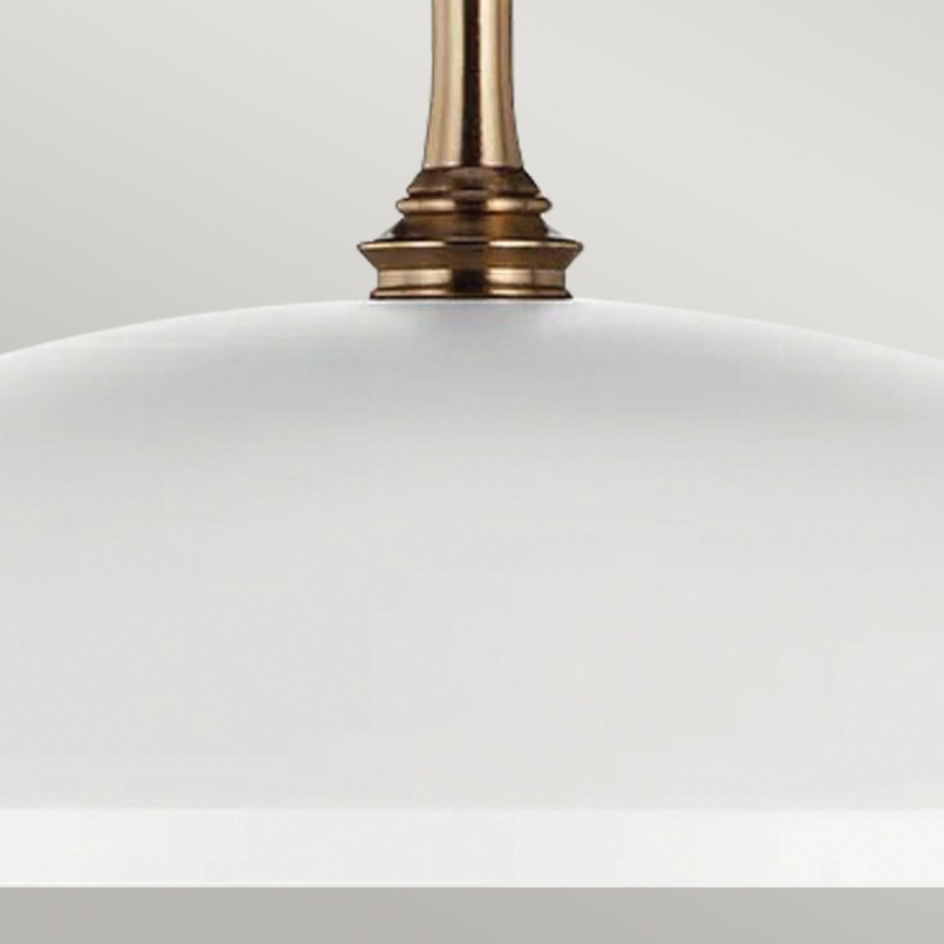Kichler - Люстра на цепи DELAROSA 1xE27/60W/230V белый/латунь
