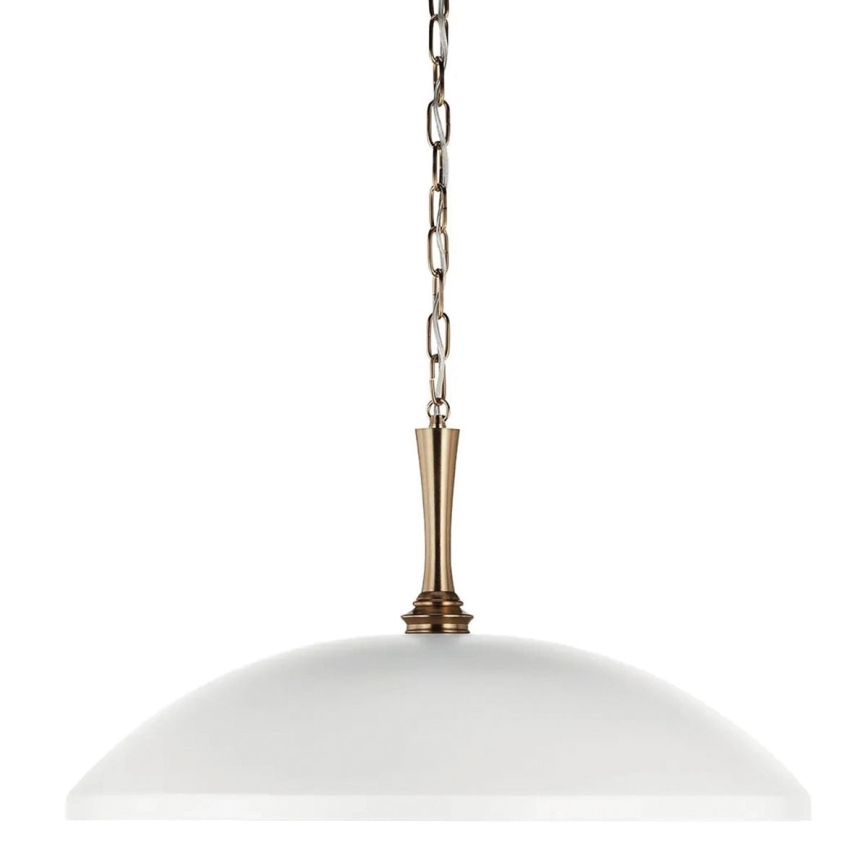 Kichler - Люстра на ланцюгу DELAROSA 1xE27/60W/230V білий/латунний