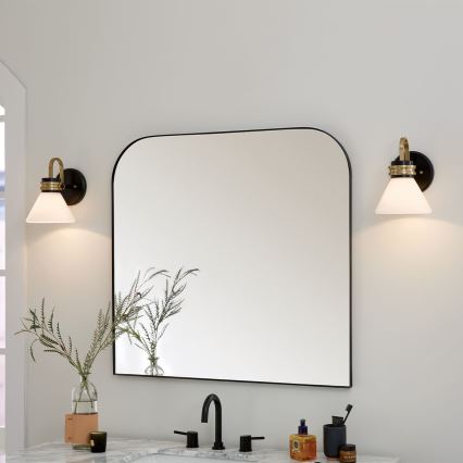 Kichler - Светодиодный настенный светильник для ванной FARUM 1xG9/3W/230V IP44 черный/латунь