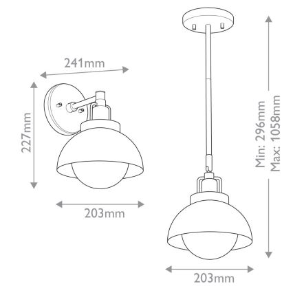 Kichler - Настенная лампа NIVA 1xE27/40W/230V черный