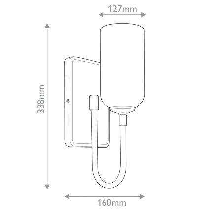 Kichler - LED-светильник для ванной комнаты SOLIA 1xG9/3W/230V IP44, золотой
