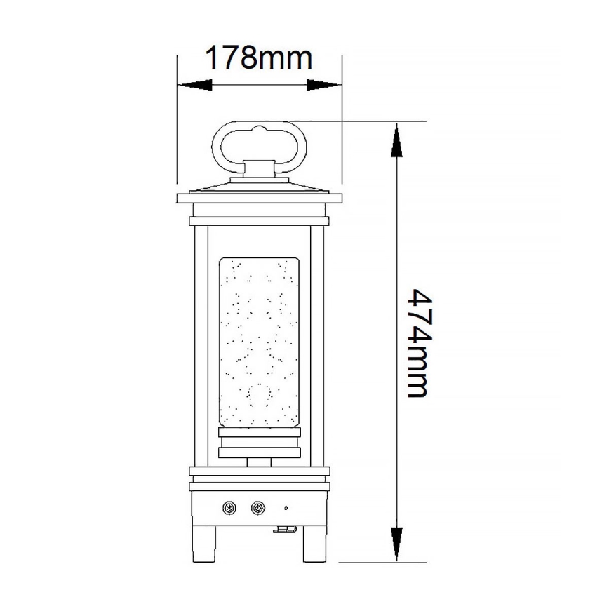 Kichler - LED Уличный аккумуляторная настольная лампа с динамиком SOUTH HOPE LED/3W/230V IP44
