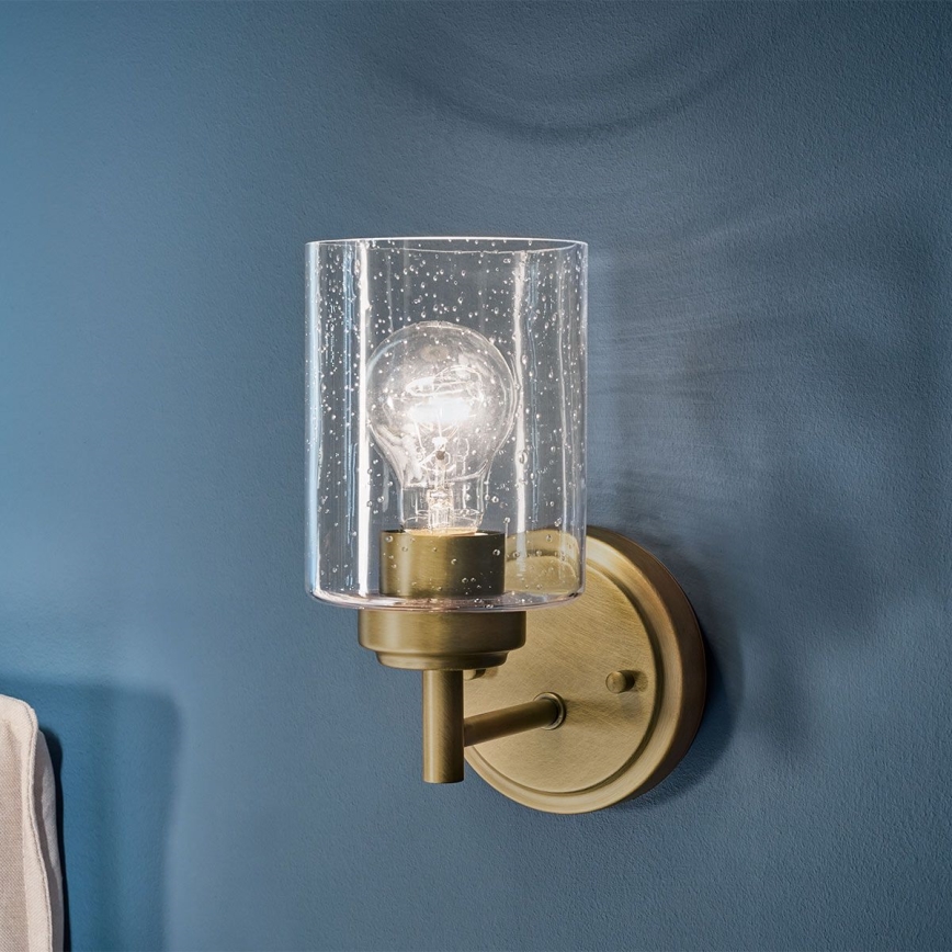 Kichler - Настенная лампа WINSLOW 1xE27/60W/230V латунь