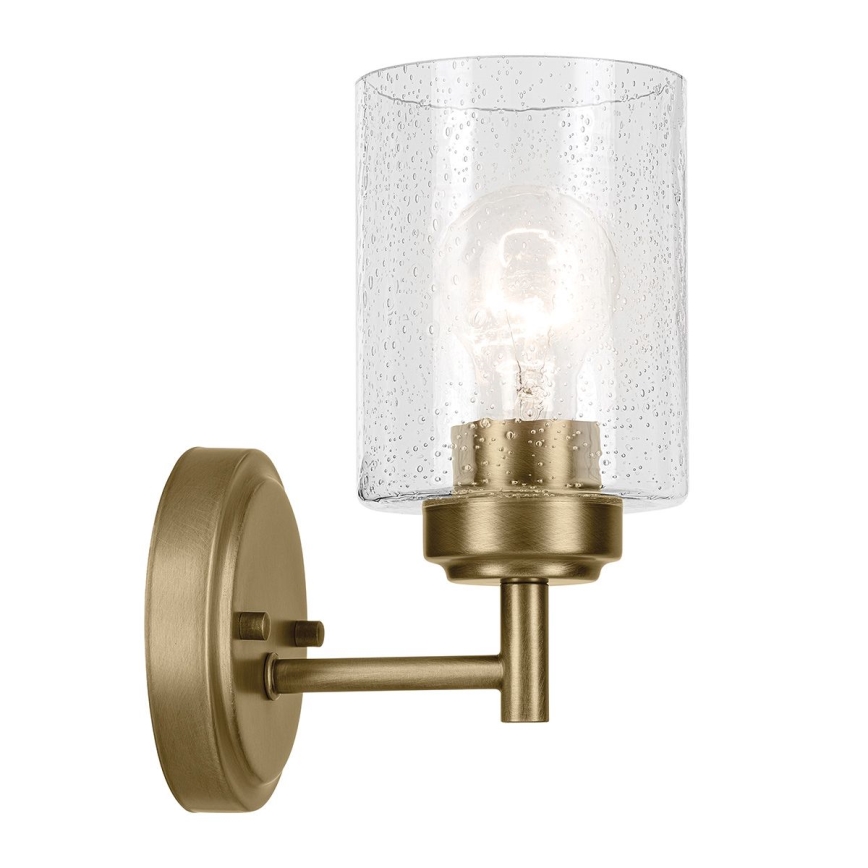 Kichler - Настенная лампа WINSLOW 1xE27/60W/230V латунь