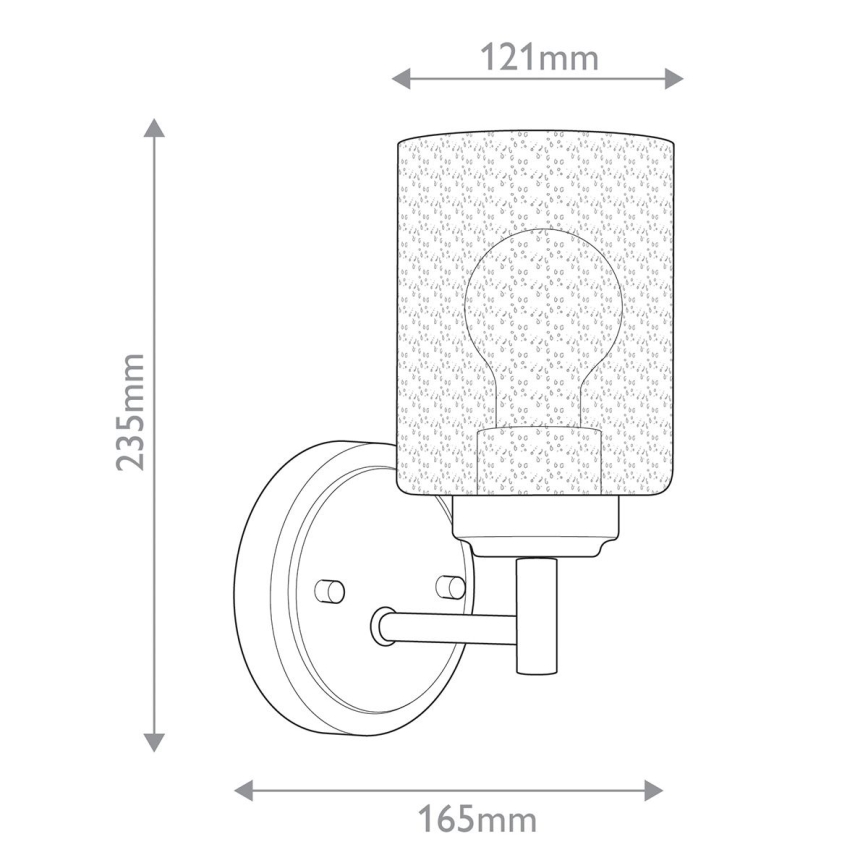 Kichler - Настенная лампа WINSLOW 1xE27/60W/230V латунь